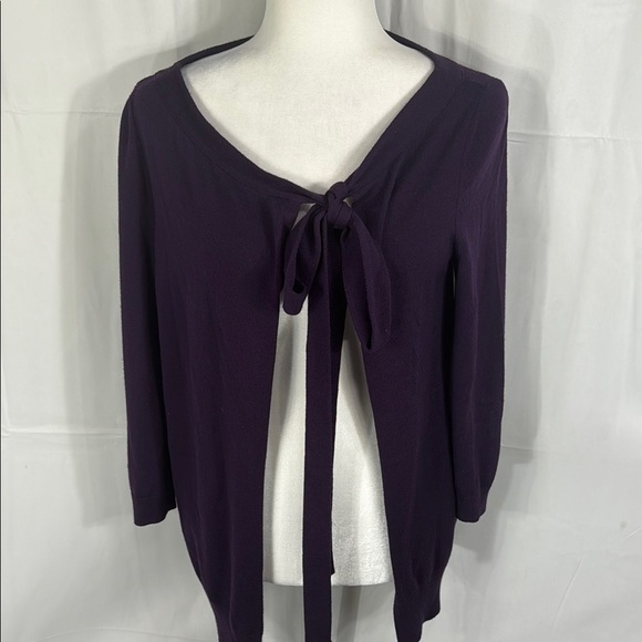 Salvatore Ferragamo Limited Edition Purple Virgin Wool Cardigan Size S - Picture 2 of 10